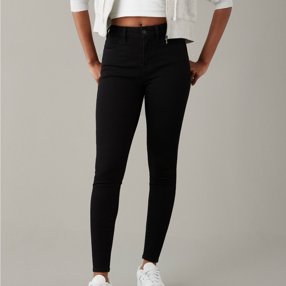 American Eagle Dream Stretch Jeggings in Black